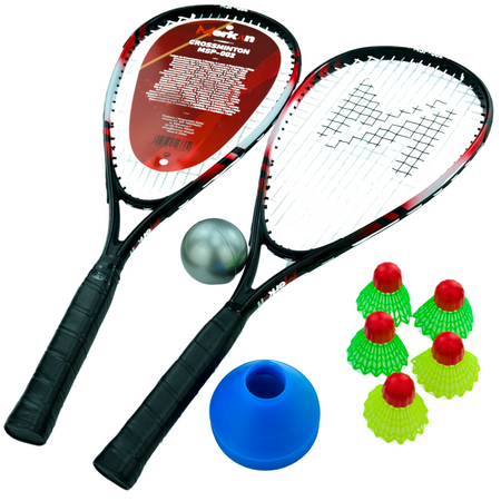 Zestaw Do Crossmintona SPEED Badmintona Rakiety Lotki Znaczniki Piłeczka