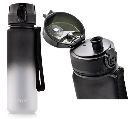 Butelka Sportowa Bidon Na Wodę Z Miarką Tritanowa Z Ustnikiem 500 ml METEOR