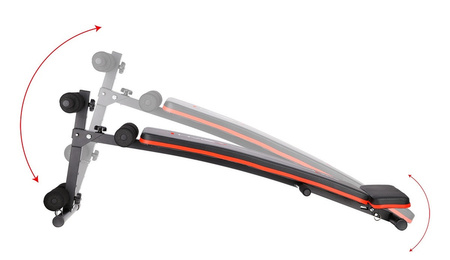 Ławka Skośna Treningowa Wielofunkcyjna Do Ćwiczeń Brzuszków + Ekspandery