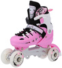 Łyżwy Rolki Regulowane Dziecięce Hokejowe 4w1 Łyżworolki Wrotki Kółka Kauczukowe	