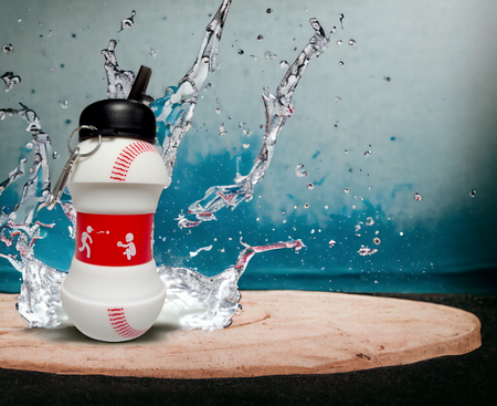 KRONOS Butelka Sportowa Bidon Składany Piłka Z Ustnikiem Do Baseballa