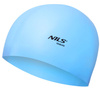Czepek Pływacki Silikonowy Kąpielowy Na Basen Niebieski Uniwersalny NILS