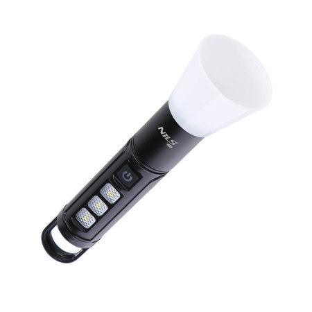 NILS Wodoodporna Latarka Turystyczna Ładowana USB LED 800 LM IPX4