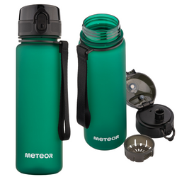 Butelka Sportowa Bidon Na Wodę Z Miarką Tritanowa Z Ustnikiem 500 ml METEOR