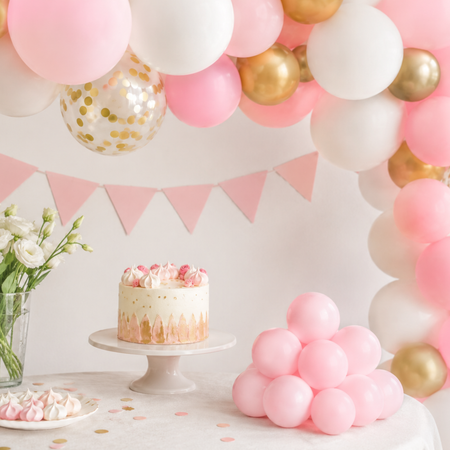 Balony Klasyczne Pudrowy Róż Pastelowe  5" Na Przyjęcie Urodziny 100 szt.