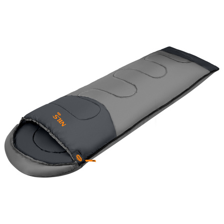 NILS Śpiwór Turystyczny Mumia Ciepły Z Kapturem 215x75 cm