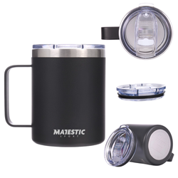 Kubek Termiczny Termos Turystyczny Stalowy 400 ml MAJESTIC SPORT