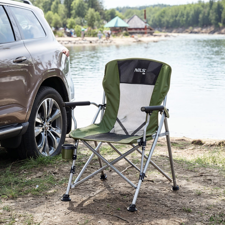 Krzesło Turystyczne Składane Kempingowe Plażowe Ogrodowe Wędkarskie NILS