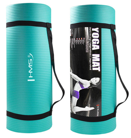 Mata Do Ćwiczeń Fitness Jogi Gimnastyczna Treningowa Gruba NBR 1,5 cm HMS