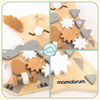 Tablica Manipulacyjna Sensoryczna Montessori Edukacyjna Dinozaur 10w1