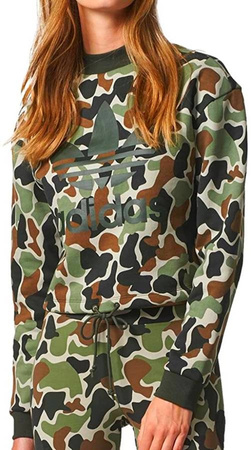 Bluza Damska Sportowa Treningowa Do Biegania Bawełniana Moro ADIDAS