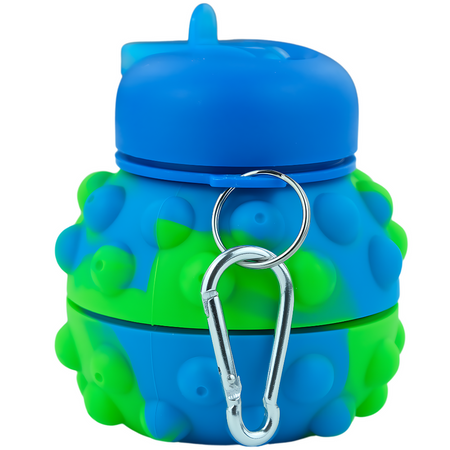 MERKAN Butelka Sportowa Bidon Składany W Kształcie Piłki Z Ustnikiem 550 ml