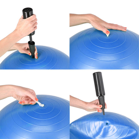 HMS Piłka Gimnastyczna Rehabilitacyjna Do Ćwiczeń Fitness 55 cm