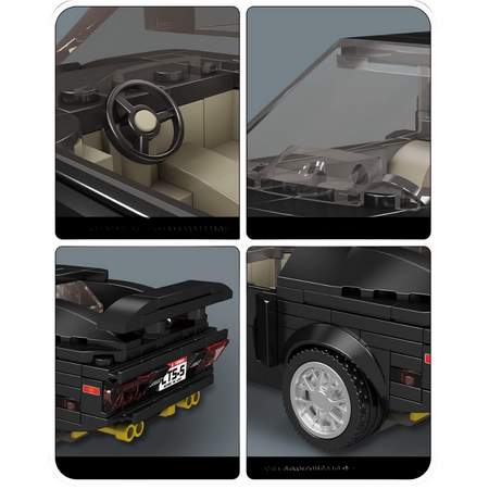 Mould King Klocki Konstrukcyjne Auto Samochód Wyścigowy 305 Elementów + Gablota