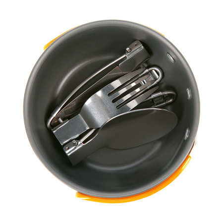 NILS Duży Śpiwór Turystyczny Z Kapturem 215x75 cm + Menażka Harcerska Z Przykrywką I Sztućcami