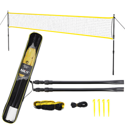 Siatka Do Rekreacyjnej Gry W Badmintona 630 cm + Słupki Teleskopowe NILS