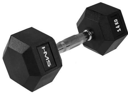 HMS Zestaw Hantli Hexagonalnych Gumowanych 2x14 kg