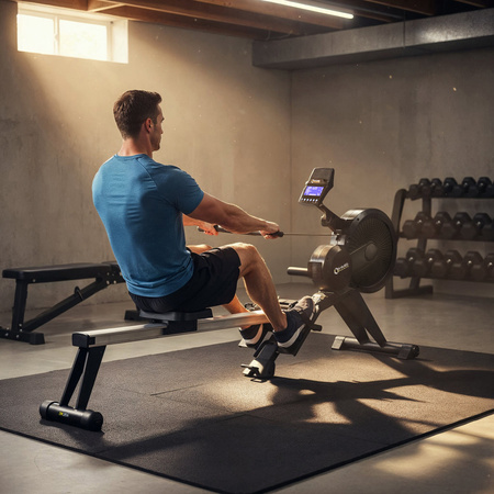 Wioślarz Magnetyczny Ergometr Wioślarski Do Ćwiczeń Treningu Składany HMS