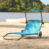 Leżak Ogrodowy Plażowy Składany Fotel Turystyczny Basenowy Do Ogrodu NILS