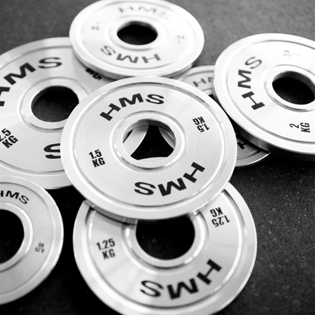 Talerz Obciążenie Olimpijskie Na Gryf Sztangę Chromowana Stal HMS 2x 1.5 kg