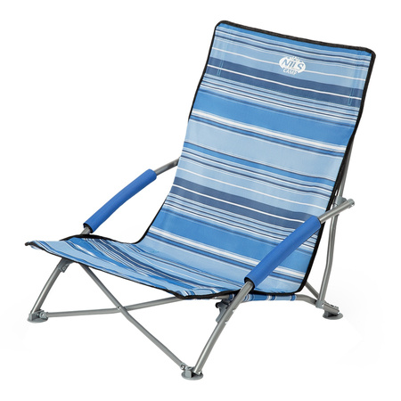 NILS Leżak Plażowy Ogrodowy Składany Fotel Turystyczny + Pokrowiec