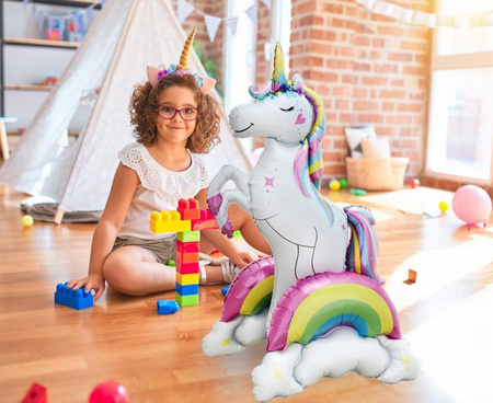 Balon Foliowy Jednorożec 3D 94x52x43 cm Na Imprezę Przyjęcie Dla Dziecka