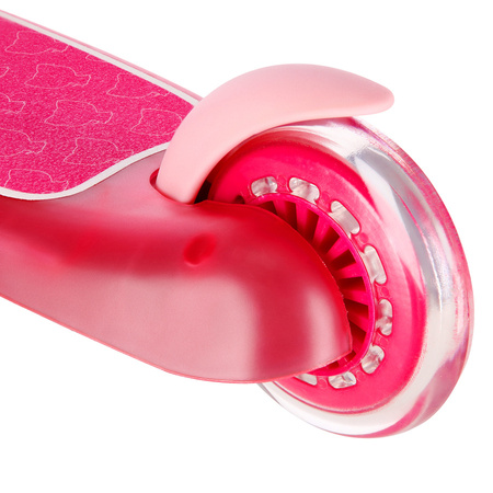 Hulajnoga Trójkołowa Dla Dzieci Balansowa Różowa Regulowana Kółka LED NILS