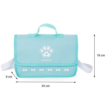 MAMABRUM Drewniany Zestaw Małego Weterynarza Torba + Akcesoria