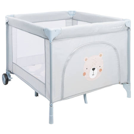 Kojec Składany Łóżeczko Turystyczne Teddy Bear Dla Dzieci + Materac