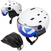 Kask Narciarski Snowboardowy Zimowy Regulowany Z Szybką METEOR