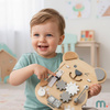 Tablica Manipulacyjna Sensoryczna Montessori Edukacyjna Miś 10 Elementów