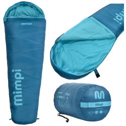 Śpiwór Turystyczny Kempingowy Dla Dzieci Mumia 160x60 cm METEOR
