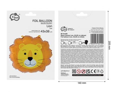 Balony Foliowe Lew Panda Tygrys Na Imprezę Przyjęcie Urodziny Dla Dziecka