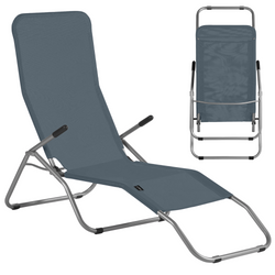 Leżak Ogrodowy Plażowy Ogrodowy Kempingowy Fotel Składany Turystyczny NILS