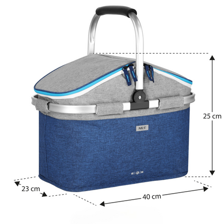 Torba Termiczna Plażowa Piknikowa Na Lunch Turystyczna Termoizolacyjna 35 L