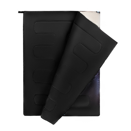 Śpiwór Turystyczny Ciepły Kempingowy Dwuosobowy 3w1 Z Pokrowcem 200x140 cm