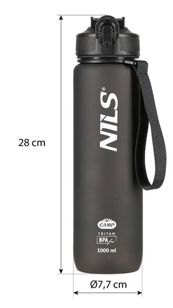 Bidon Rowerowy Butelka Sportowa Na Wodę Tritanowa BPA FREE 1000 ml NILS