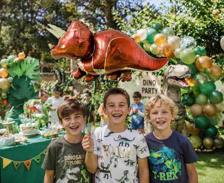 Balon Foliowy Dinozaur Triceratops Na Przyjęcie Imprezę Urodziny 44x91 cm