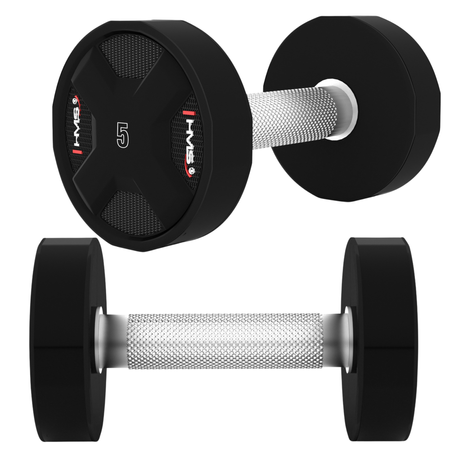 Ciężarki Hantle Poliuretanowe Do Ćwiczeń Treningu Siłowego Zestaw 2x5 kg