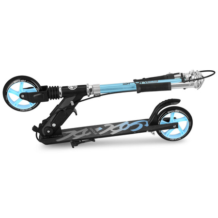 Hulajnoga Składana Regulowana Miejska Klasyczna Dwukołowa Kółka 145 mm