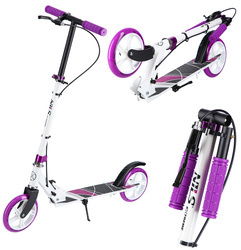 Hulajnoga Klasyczna Miejska Składana Regulowana Koła 180 mm Młodzieżowa