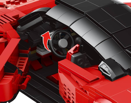 Klocki Konstrukcyjne Auto Sportowy Samochód 1278 Elementów Mould King