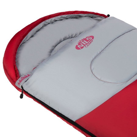 NILS Duży Śpiwór Turystyczny Z Kapturem 215x75 cm + Menażka Harcerska Z Przykrywką I Sztućcami