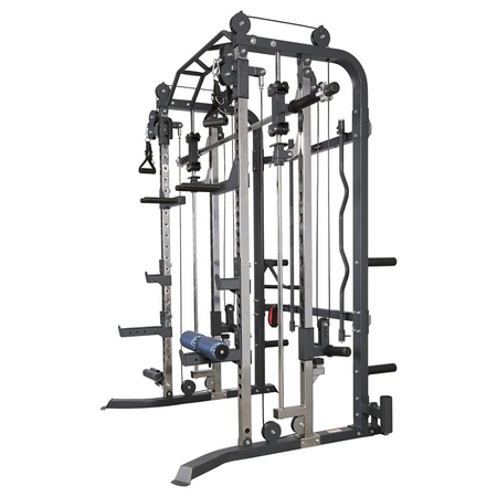 Atlas Suwnica Smitha + Gryf Do Ćwiczeń Treningu Siłowego Fitness HMS