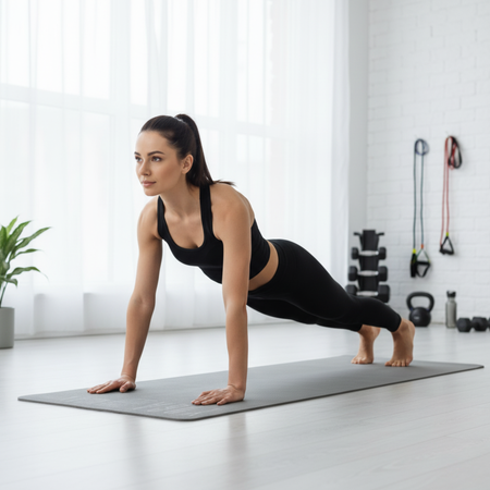 Mata Do Ćwiczeń Fitness Jogi Aerobiku Gimnastyczna Antypoślizgowa 4 mm