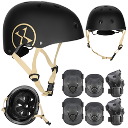 Kask Na Rolki Rower Hulajnogę Regulowany Dla Dzieci Orzeszek + Ochraniacze