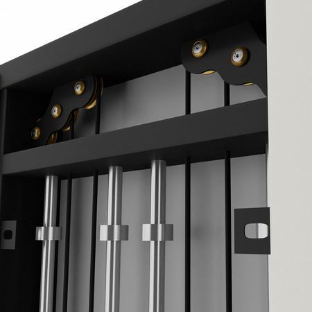 HMS Brama Przyścienna Podwójna Treningowa Do Ćwiczeń Ze Stosem