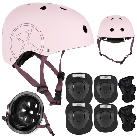 Kask Na Rolki Rower Hulajnogę Regulowany Dla Dzieci Orzeszek + Ochraniacze