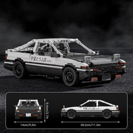 Klocki Konstrukcyjne Samochód Wyścigowy Auto Sportowe Z Napędem Pull-back 790 Elementów MOULD KING