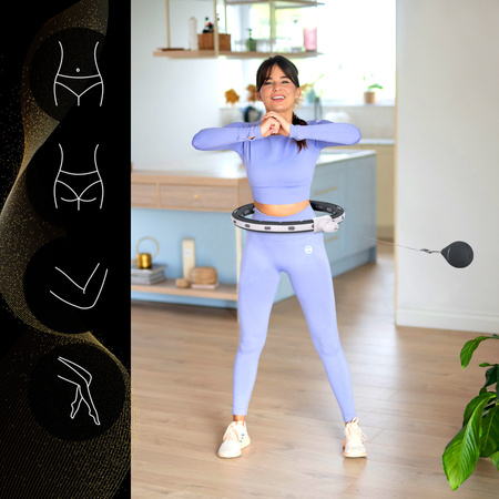 HMS Hula Hop Odchudzające Z Wypustkami i Obciążnikiem + Pas